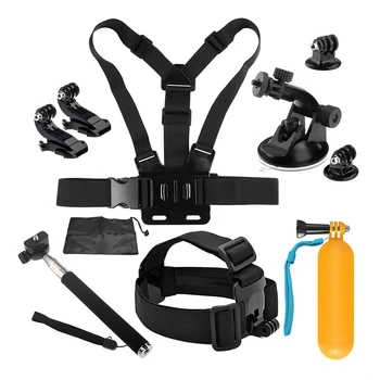 

JMFOTO Universal Action Camera Accessories Set for GoPro Hero 5 6 4 3 Session M20 h9r 4K SJCAM SJ4000 Mount Go Pro Kits