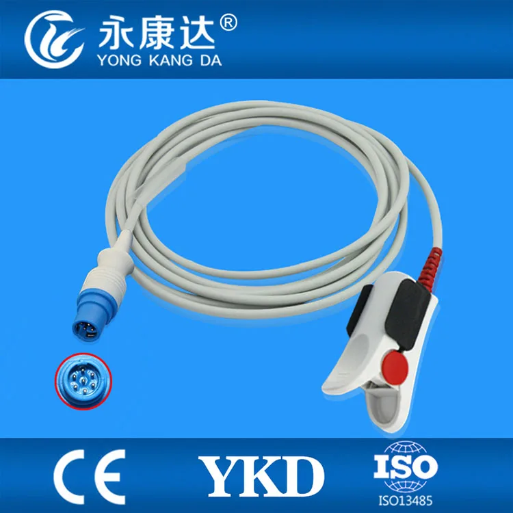 

Free Shipping for Drager SC7000 7Pin Adult Finger Clip Spo2 Probe Sensor,3M
