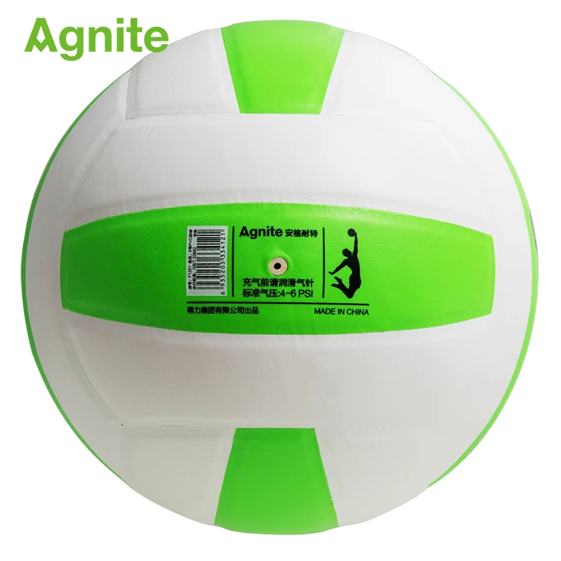 Agnite F1251 PVC1.4mm № 5 Мягкие Накладные волейбол внутри здания и Спорт на открытом воздухе общие обучающая игра тренажер прочная официальный волейбол