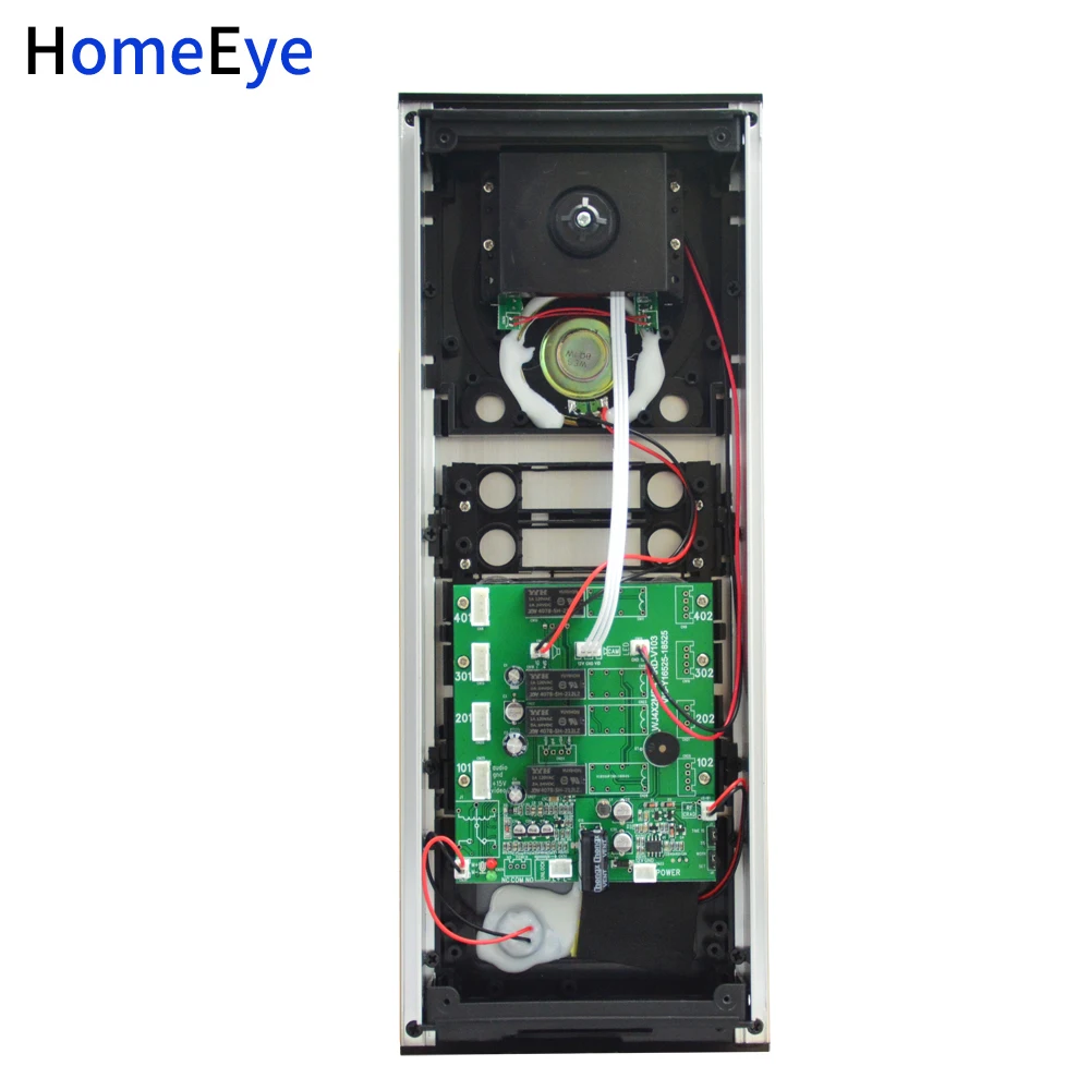 HomeEye 4-квартиры дверной звонок Главная Система Контроля Доступа 7 ''4-провод multi-семьи видео-дверь домофон Водонепроницаемый 1200TVL