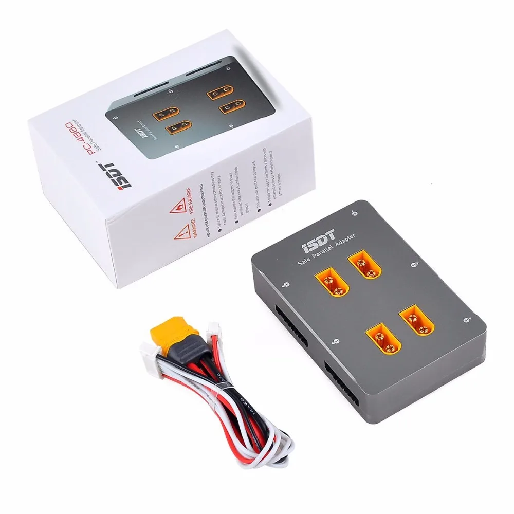 

ISDT PC-4860 Safe Parallel Board XT60 Plug Parallel 1-8S Charging Board For SC-608 SC-620 Drone Charging Accessories