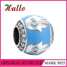 Эмаль хорошие бусины «на удачу» Подвески для изготовления ювелирных изделий Подходит для шармов из стерлингового серебра 925 оригинальные браслеты изысканные ювелирные изделия