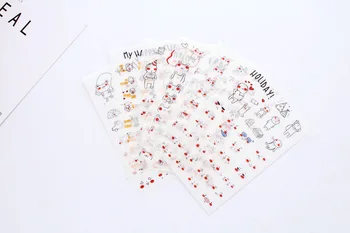 

6pcs Lovely frog life paper sticker Organizer Calendar Diary Book Planner Sticker Scrapbook Decoration papeleria sale