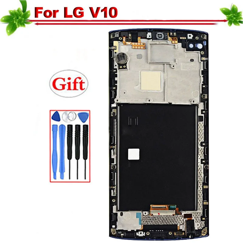 

100% Tested for LG V10 H960 H961 H968 H900 H901 VS990 RS987 LCD Display Touch Screen Digitizer Assembly Replacement With Frame