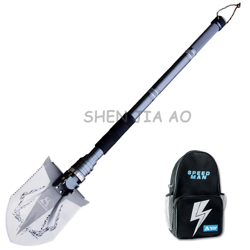 Multi-functional portable camping anti-body military shovel folding shovel outdoor fishing shovel  outdoor camping tool 