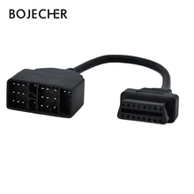 Para a TOYOTA 22Pin 22 Pinos para 16Pin OBD1 para OBD2 Conectar Cabo de diagnóstico obd do carro-ferramenta cabo