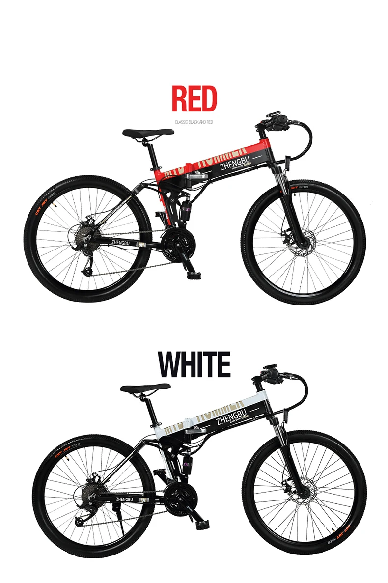 Складной электрический велосипед, горный велосипед, сменная мощность, 48 В, литиевая батарея, Мужской взрослый Электрический автомобиль DDC08