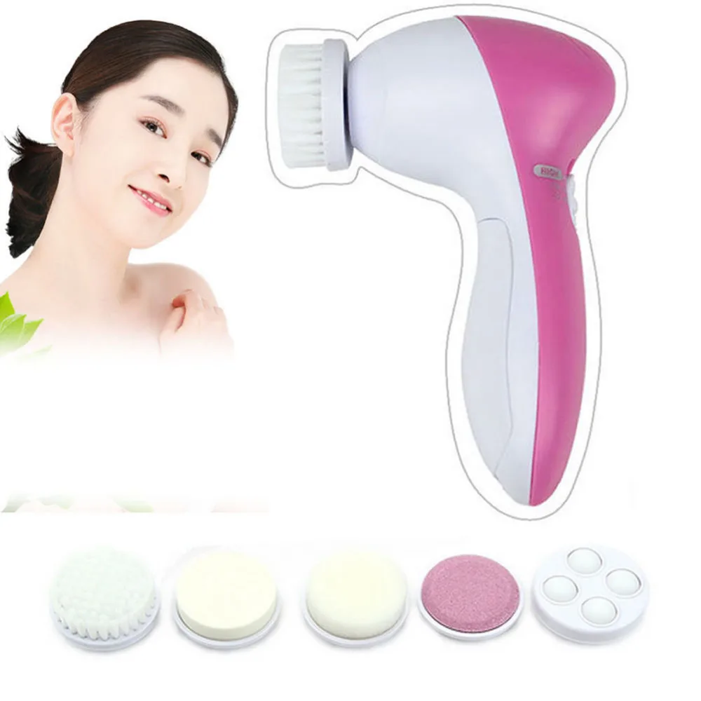 Facial Cleanser 5 In 1 Electric Face Scrub Clean Body Face Skin Care