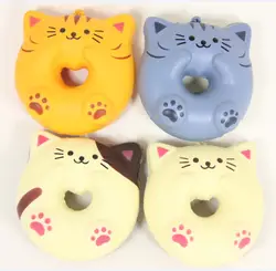 20 шт. kawaii squishy Donuts cat rare squishy squeeze toy медленная Растущая игрушка-имитация (дешевые squishies оптом)