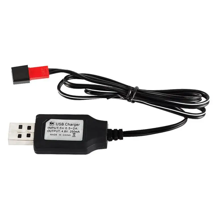 Ewellsold USB зарядное устройство с SM/JST/штекером TAMIYA для 3,6 V 4,8 V 6,0 V 7,2 V 9,6 V Ni-CD/никель-металл-гидридная аккумуляторная батарея 2 шт - Цвет: 4.8v jst