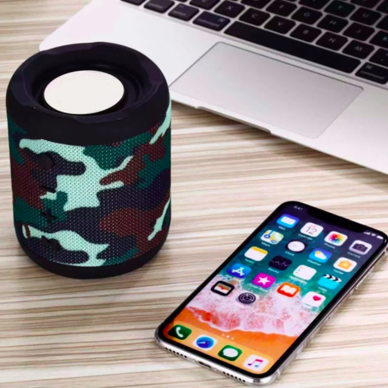 Небольшая портативная Bluetooth колонка беспроводная басовая водонепроницаемая