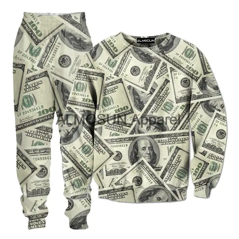 men's all over print tracksuit