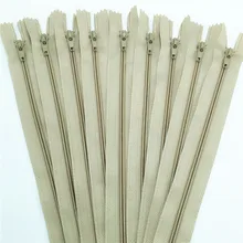 10 sztuk brązowy kolor 3 #15/20/25/30/35/40/45/ 50/55/60 CM (6-24 cal) zamknięte nylonowe zamki spiralne krawiec szycia Craft