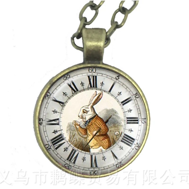 A Mad Tea Party Hatter March Hare сказочное искусство классическое ожерелье с подвеской Алиса в