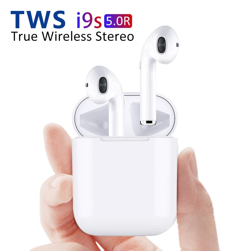 Новый i9s TWS Bluetooth 5,0 наушники True беспроводная гарнитура с Bluetooth Внутриканальные наушники для Air pods с зарядным устройством для i9S