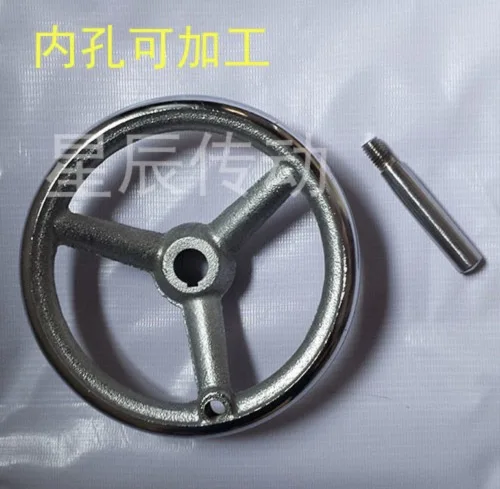 

2pcs/lot Diameter:100mm inner hole:10mm. Iron hand wheel machine tool accessories