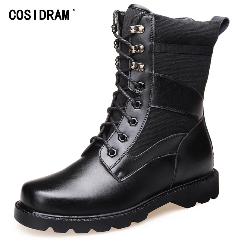 combat boots canvas
