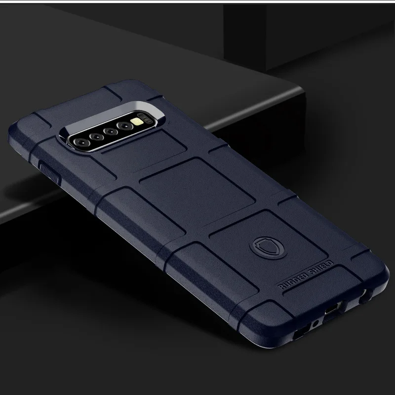 100 шт./лот Armor Heavy Duty матовый Силиконовый чехол для Samsung S10 plus 5G e M30 M40 A80 A60 A10 A20e A30 A40 A50