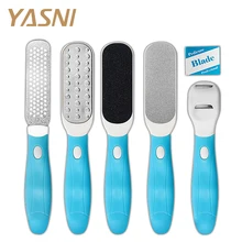 6 шт./компл. продвижение Педикюр Рашпиль для ног файла жесткий омертвевшие чешуйки кожи и мозолей Remover Педикюр напильники для ног инструменты Пластик MS18