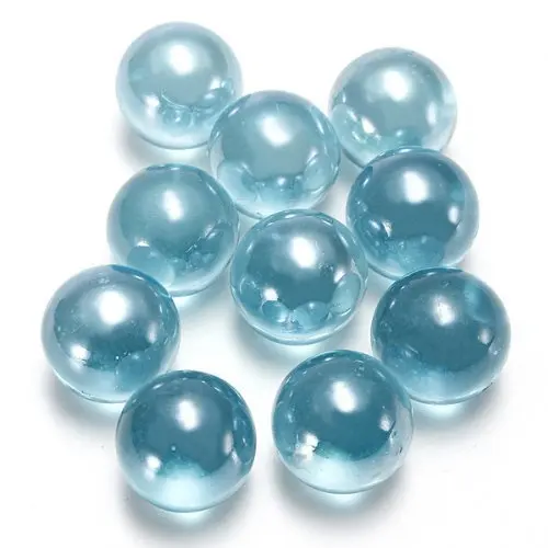 10 pieces 16mm 5/8" Glass Marbles For Aquarium Decorations Set of Light