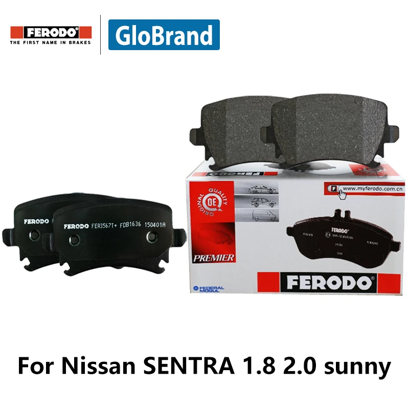 4pieces/set Ferodo Rear Car Brake Pads For Nissan SENTRA 1.8 2.0 Sedan sunny FDB796 Din Car
