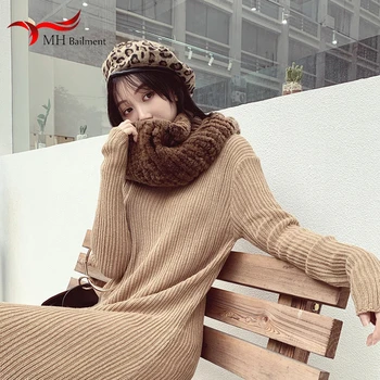 

real Rex rabbit fur shawl 100% rabbit fur woven elastic shoulder strap women winter fashion scarf female headband luxury collar