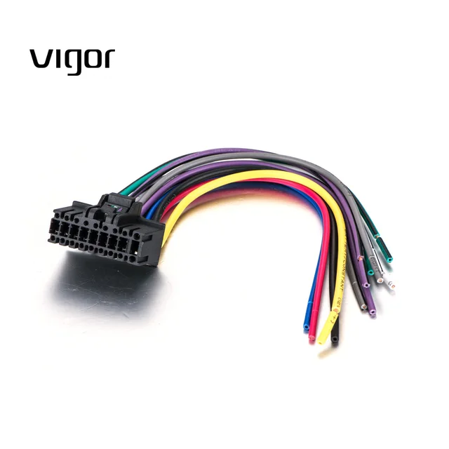 18 pin car cd radio audio stereo wiring harness connector wire18 pin car cd radio audio stereo wiring harness connector wire adaptor plug cable for sony