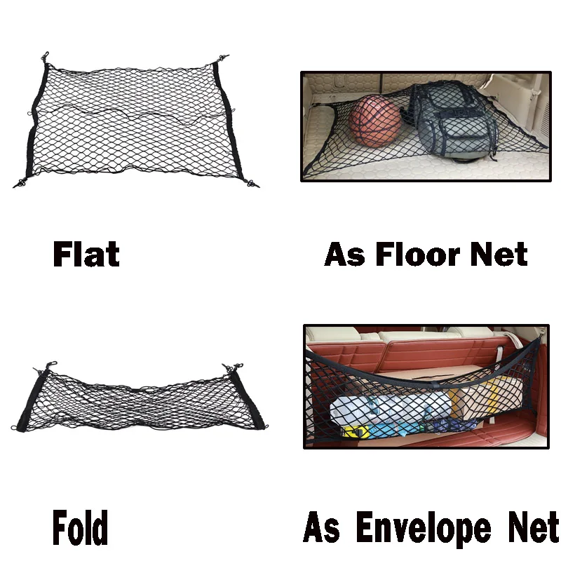 100*70CM Rear Trunk Boot Floor Cargo Net Mesh Luggage Elastic Net For Jeep Grand Cherokee 2011-2017 WK2 2016 2015 2014 2013 2012