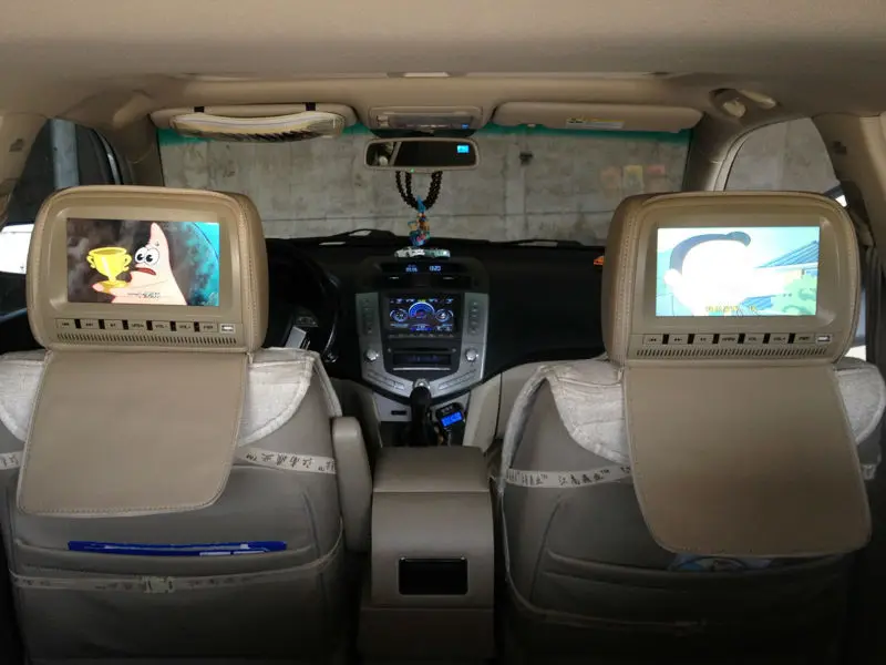 Excellent 2 Pieces 9 inch Grey Car Headrest Monitor For Car DVD Player headphones Monitor Leather Cover Video Games USB/SD/FM/Speaker 29 Excellent 2 Pieces 9 inch Grey Car Headrest Monitor For Car DVD Player headphones Monitor Leather Cover Video Games USB/SD/FM/Speaker 29