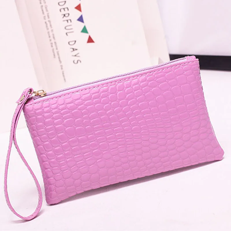 New Mini Day Clutches Women's Bag Korean Version Crocodile Pattern Clutch Bag Ladies Mobile Phone Bags Wallet PU Leather Handbag (2)