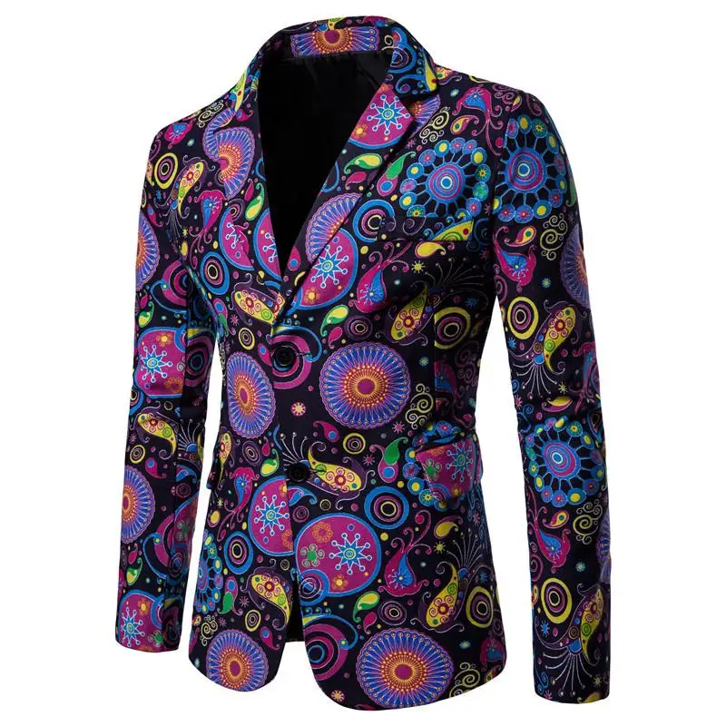 

Mens Suit Jacket Blazers National style Cotton Linen Mens Blazers Tuxedos Casual Floral Suits slim fit New