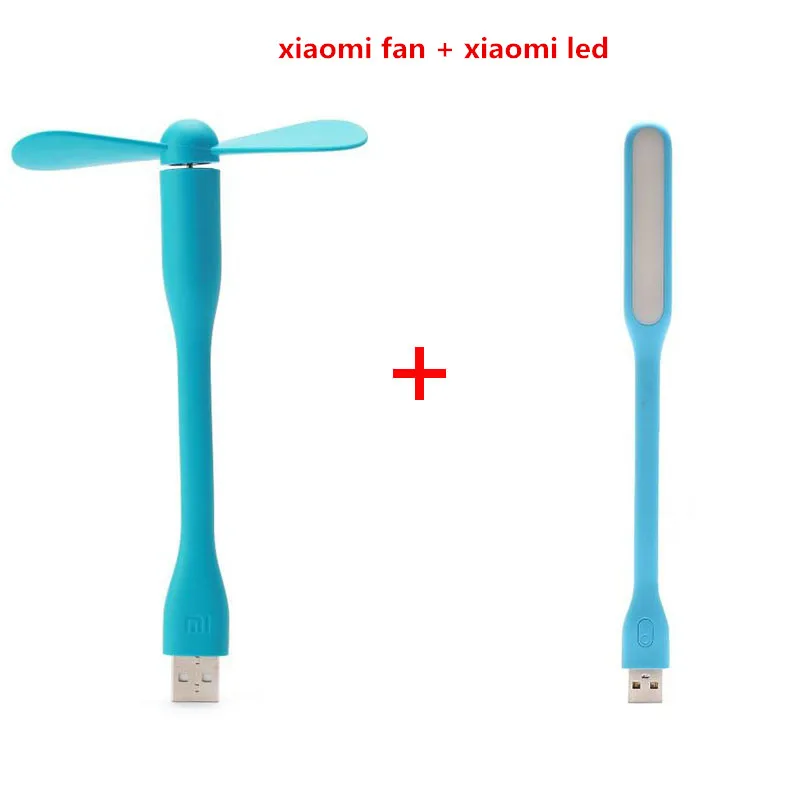 

Original Xiaomi USB Fan + USB LED Light Mini Power-saving Quite Flexible Adjustable USB Cooling Fan Cooler for Power Bank