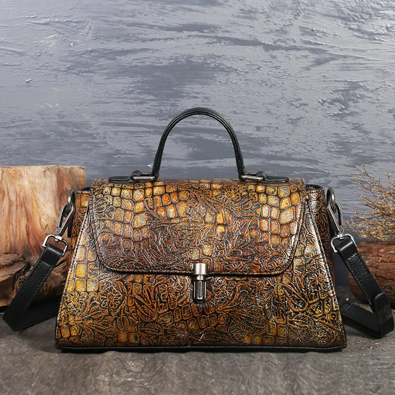 Genuine Leather Women Handbags Tote Bolsa Feminina Luxury Designer Alligator Crossbody Bags Fashion Messenger Bags Sac a main Genuine Leather Women Handbags Tote Bolsa Feminina Luxury Designer Alligator Crossbody Bags Fashion Messenger Bags Sac a main