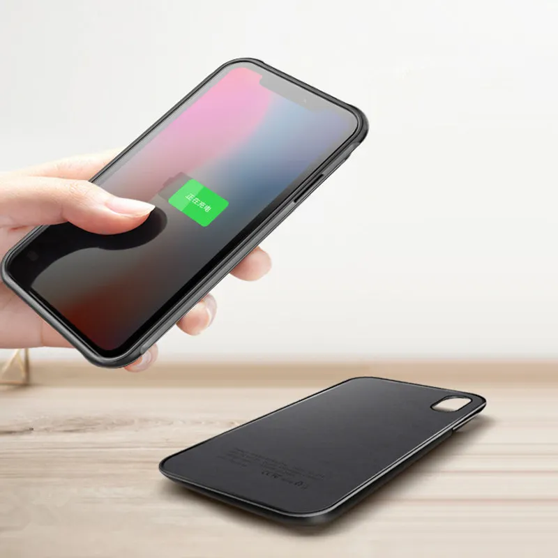 Умный чехол для зарядного устройства с цифровым дисплеем для IPhone X XS Max, чехол для iPhone X R