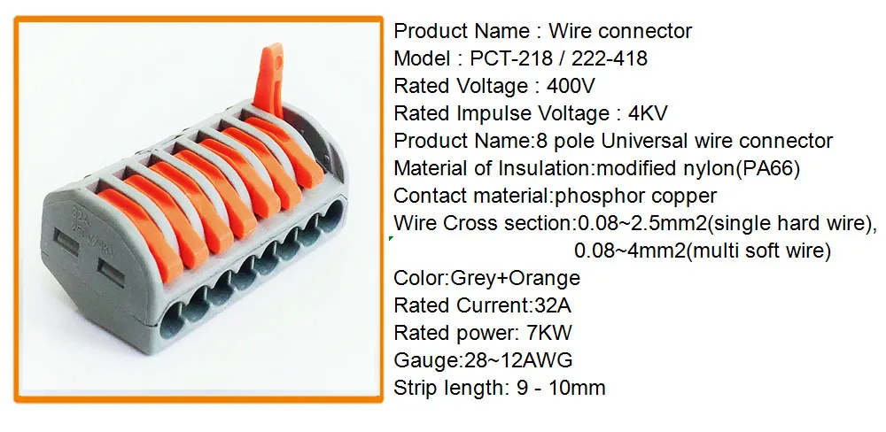 Провода соединители Кабельные Клеммы блок штекер-в электрический разъем PCT-213 Кабельный разъем тип ссылка водонепроницаемый разъем