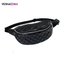 Vesnazima роскошные женские Поясные Сумки из искусственной кожи, популярные модные сумки на пояс, Брендовые женские сумки на плечо, дизайнерская сумка на цепочке, нагрудная сумка, WM658Z