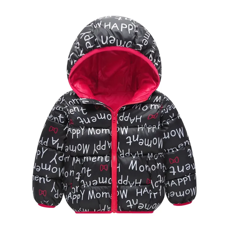 COOTELILI  Children Outerwear Coat Winter Baby Boys Girls Jackets Coat Infant Warm Baby Parkas Thick Kids Hooded Clothes (9)