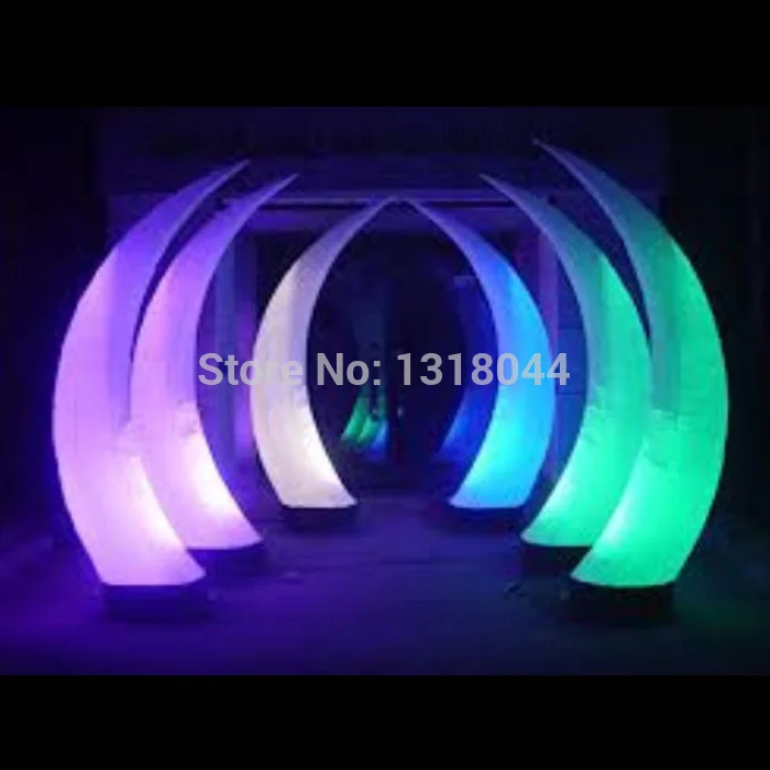 

2.4m DHL free shipping cheap led decoration columns inflatable wedding decoration