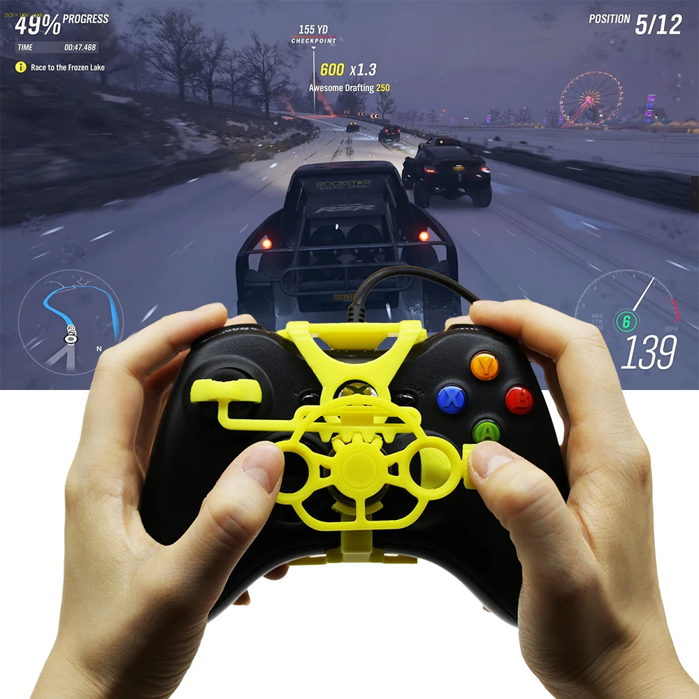 Xbox 360 игровой гоночный руль 3D Печатный мини добавить для контроллер|Запасные