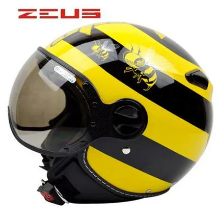 Классический мотоциклетный полушлем ZEUS Bumblebee открытый шлем унисекс с