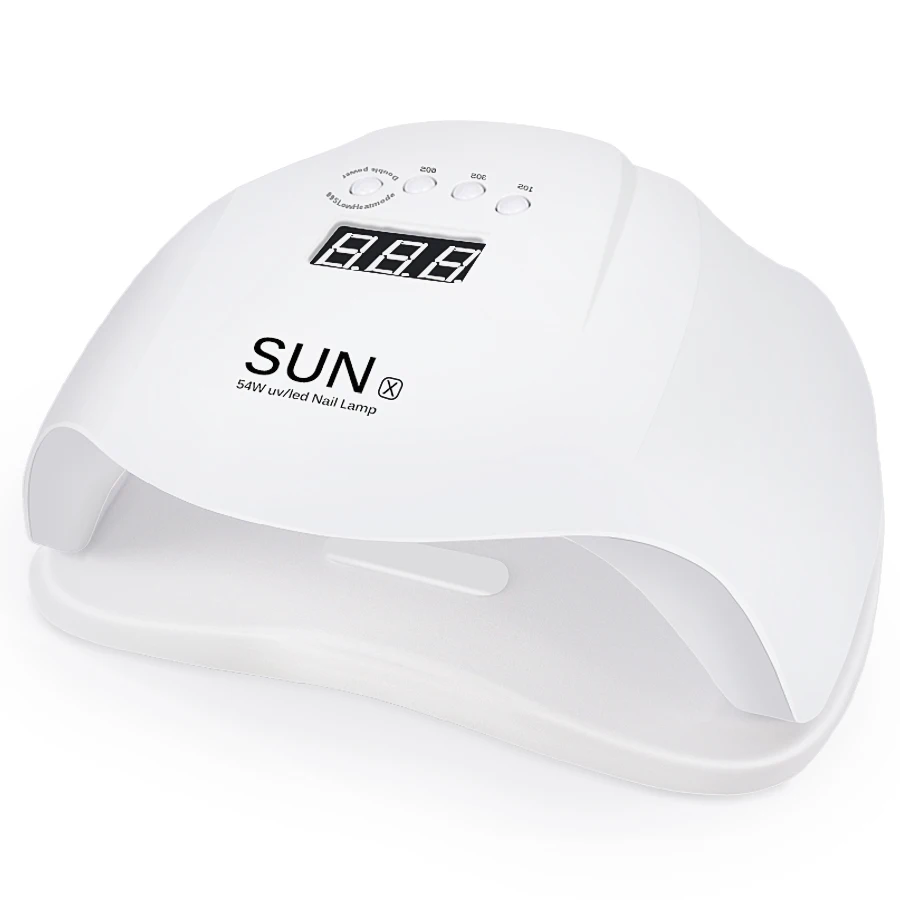 

54W Nail Dryer Double Light Source Nail Lamp Gel Polish Curing Light with Bottom Time Setting LCD display UV/LED Nail Lights