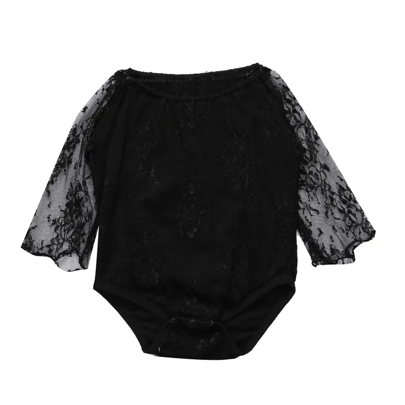 

2017 new summer baby girl romper black lace romper newborn baby clothes jumpsuit lovely romper