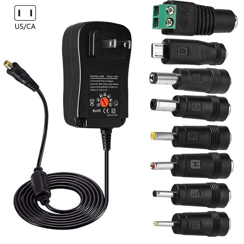 Высокое качество 30 Вт универсальный сетевой адаптер питания переменного тока