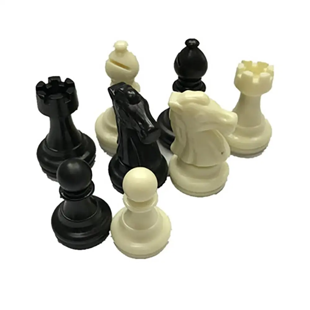 Средневековые шахматные фигуры/пластиковая полная игра в игры черно