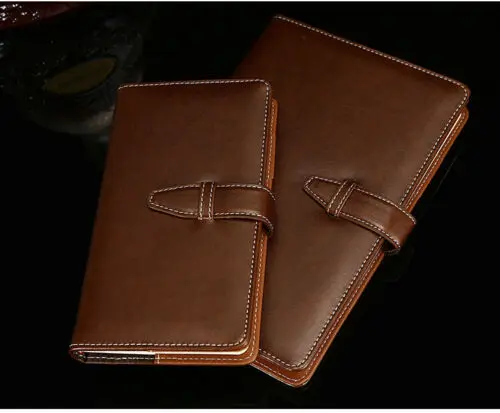 

A5 Buckle Business Office Portable Simple Notebook Leather Creative Notebook
