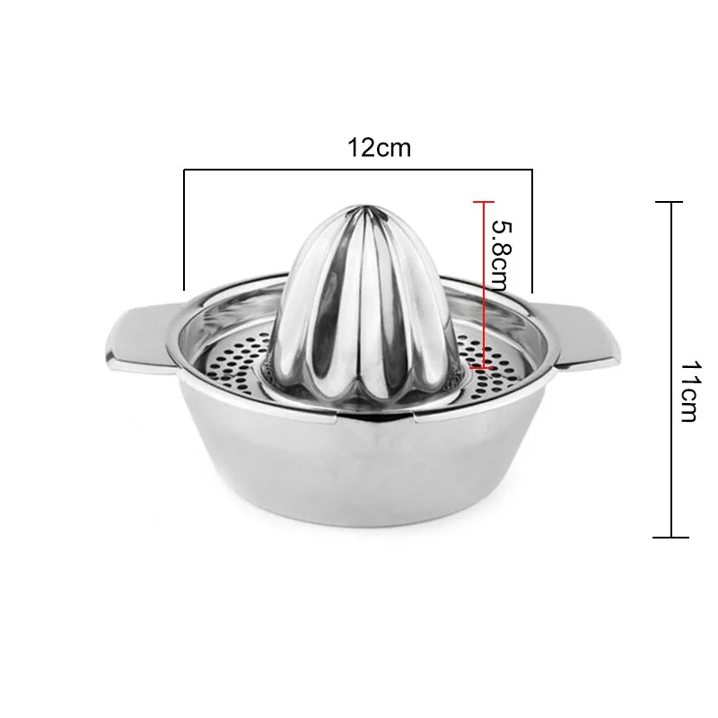 Портативный Нержавеющая сталь ручная соковыжималка/лимон соковыжималка так вручную апельсиновый сок, Фруктовый Салат чаша бассейна queezer сок
