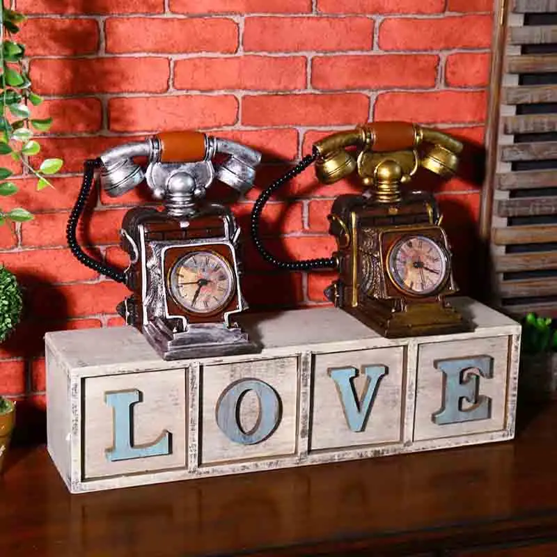 Money Box Telephone Model Retro Piggy Resin Saving Pot Resin Gifts