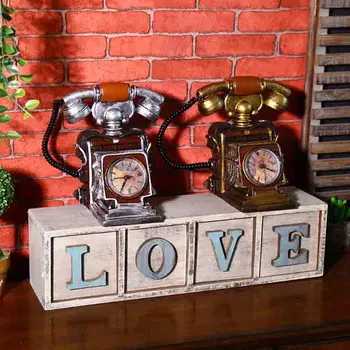 

Money Box Telephone Model Retro Piggy Resin Saving Pot Resin Gifts Handicrafts Vintage Home decoration Currency Saving Coin Bank