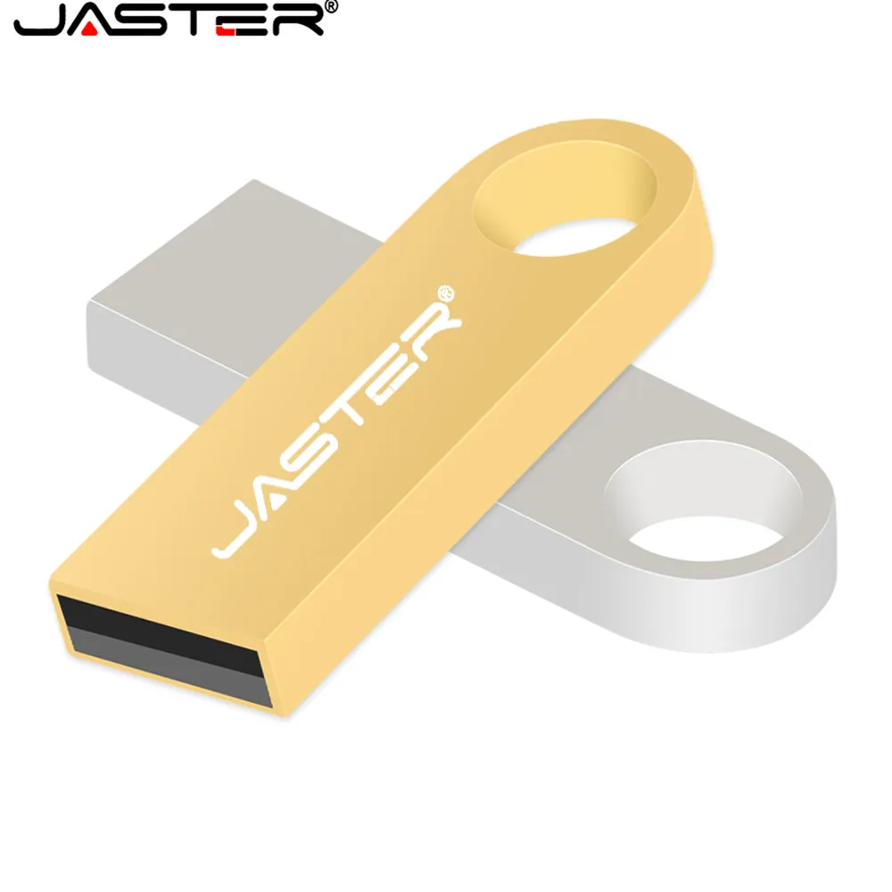 

JASTER Brand New Metal Usb Flash Drive Mini Pen Drive 4GB 8GB 16GB 32GB 64GB 128GB tiny pendrfives Memory stick free package