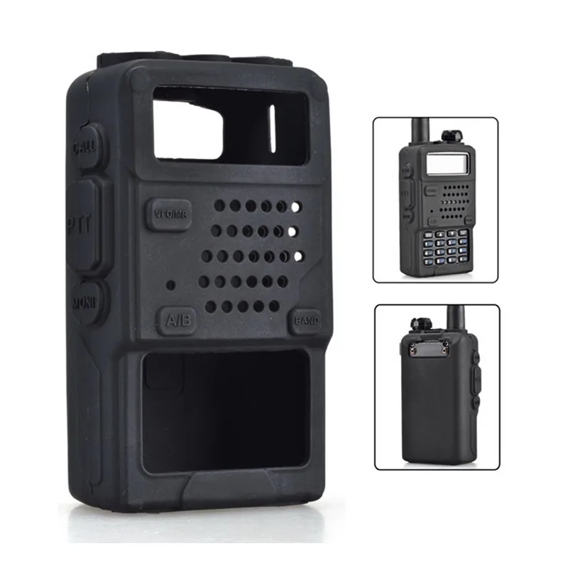 Силиконовый резиновый чехол для BAOFENG UV-5R UV-5RA UV-5RE иди и болтай Walkie Talkie “иди и 10 км мягкое защитное покрытие для обуви для трансивер 2 Way Радио